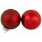 96ct. 3" Red & White 3-Finish Glass Ball Ornaments